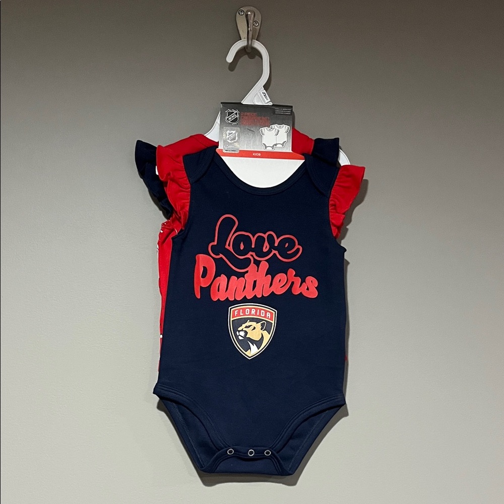 NHL Florida Panthers onesies Set - Navy and Red